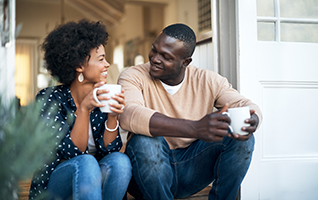 Cropped shot of a happy young couple spending time together outside