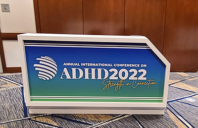 Conference Dallas ADHD 2022 sign