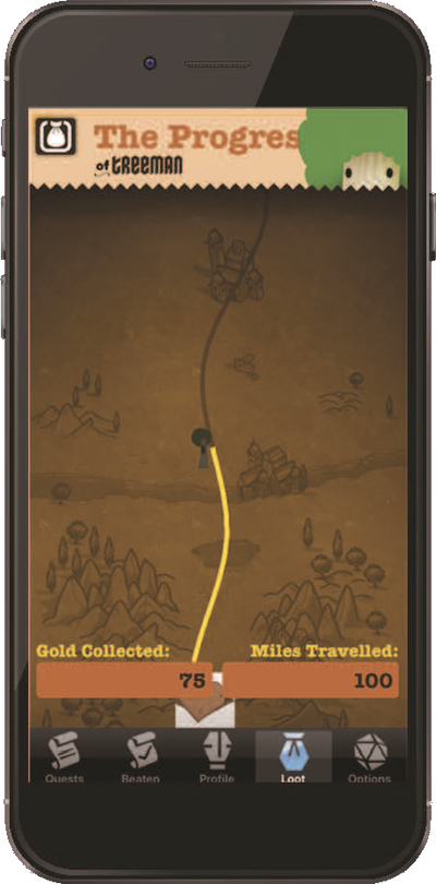 Progress Along Map