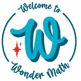 Wonder Math Blue Logo