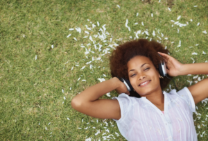 Woman music listening relaxed happy Woman music listening relaxed happy